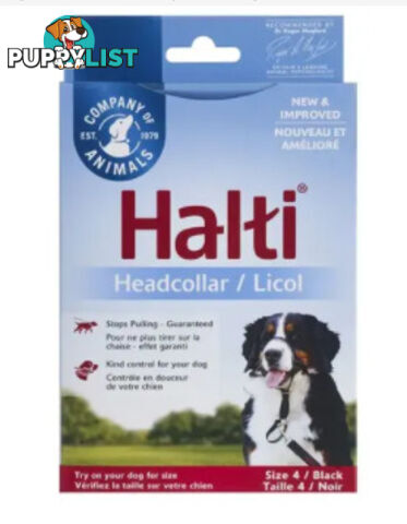 Halti Headcollar Black - Company of Animals. - WPS-DAH2005