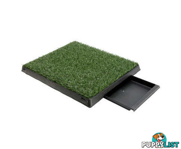 Paw Mate Pet Dog Potty Tray Training Toilet 63cm x 50cm + 1 Grass Mat - V274-PET-HH208A-1MAT