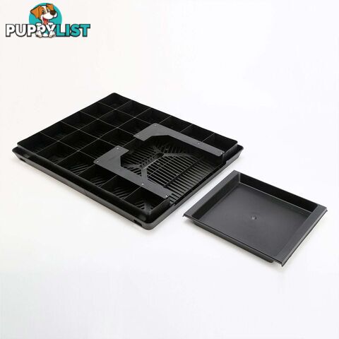 Pet Dog Potty Tray Training Toilet + 1 Grass Mat 63cm x 50cm - V274-PET-HH208A-1MAT