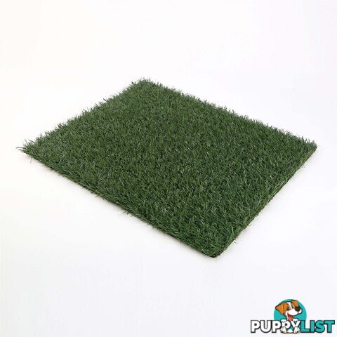 Pet Dog Potty Tray Training Toilet + 1 Grass Mat 63cm x 50cm - V274-PET-HH208A-1MAT