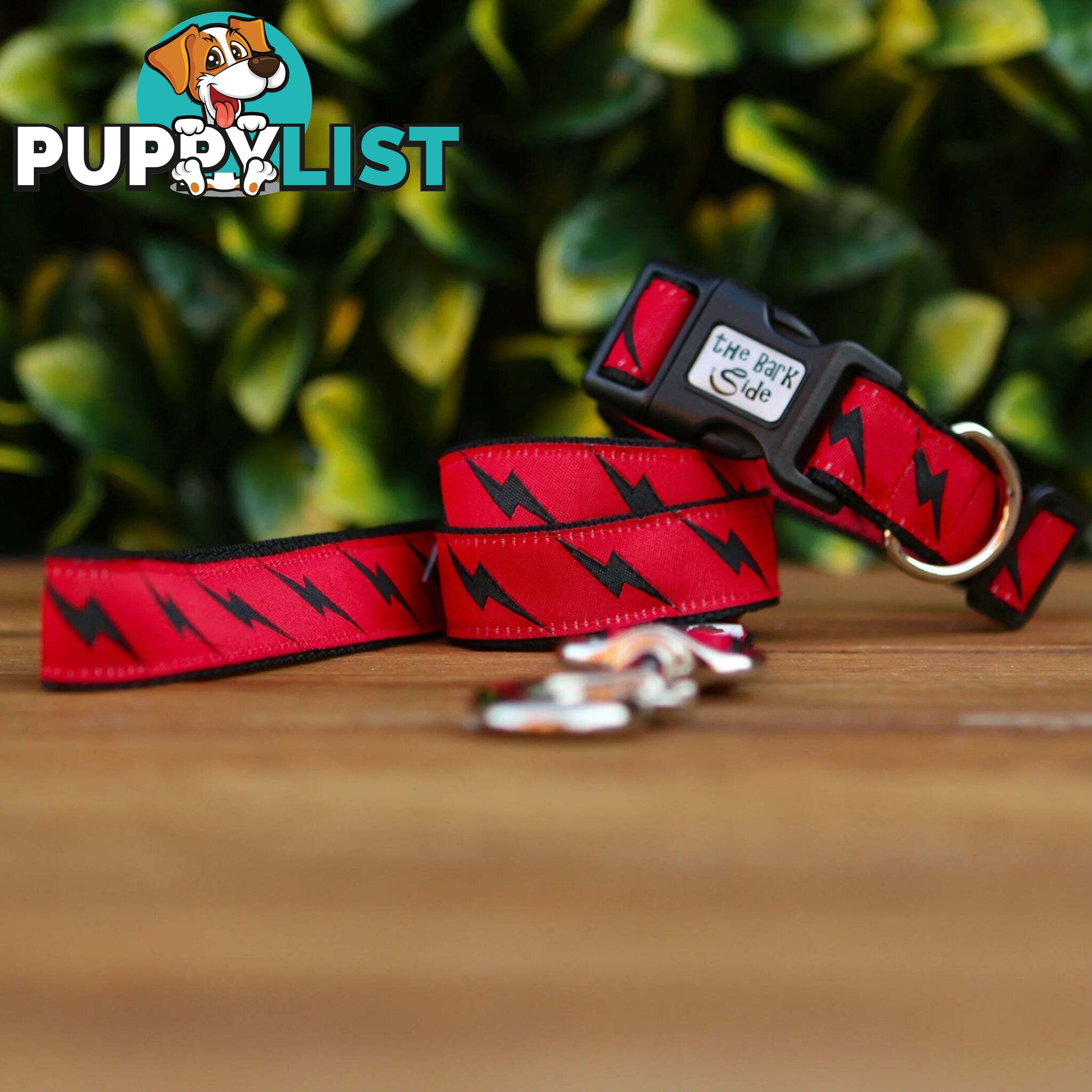 Lightning Bolt Dog Lead / Dog Leash - Hand Made by The Bark Side - TBSLDLIGYEL201.8