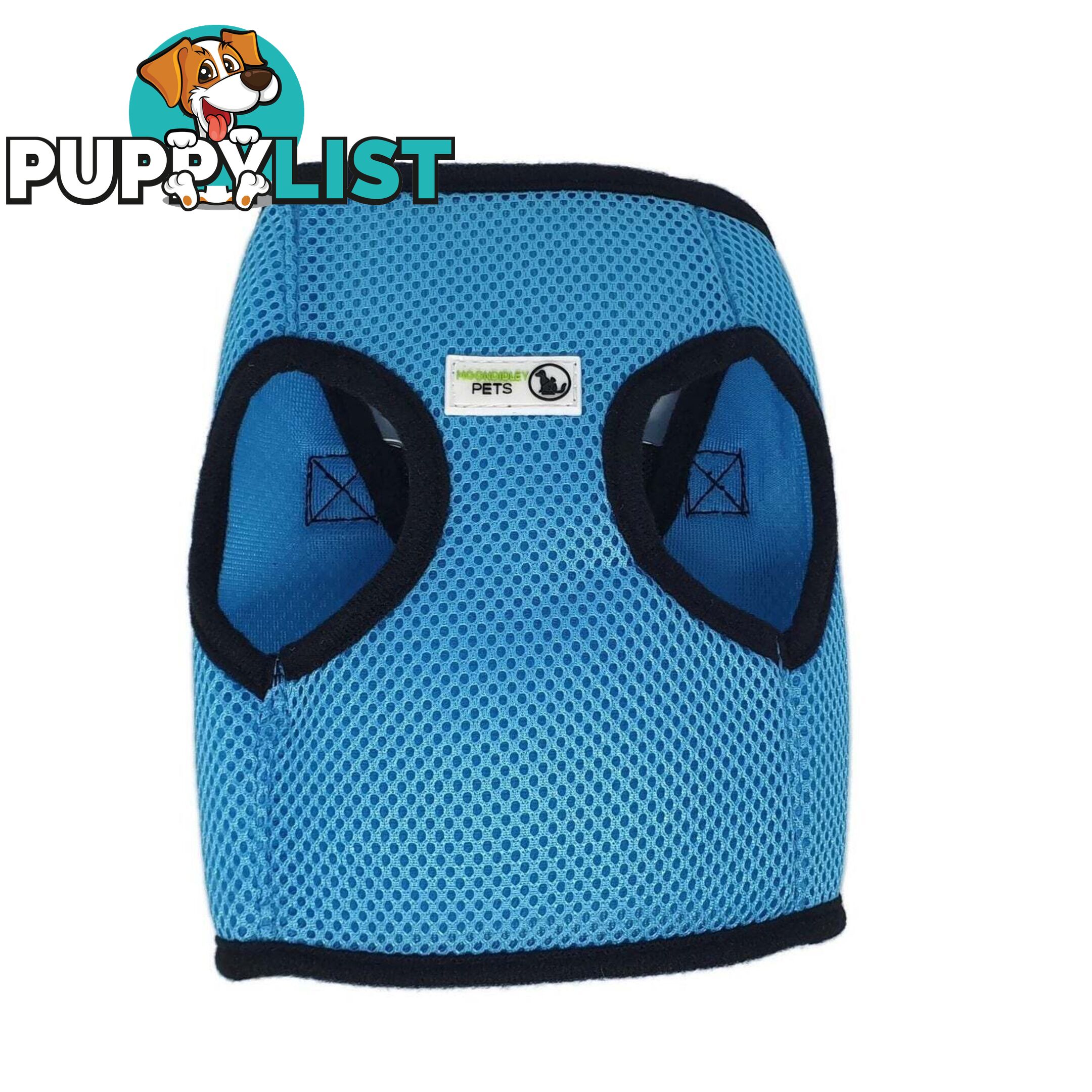 Vest Harness Pet Dog-Cat Step-in Velcro and Buckle Attachments - Moondidley Pets - MDPVESTXLGRN