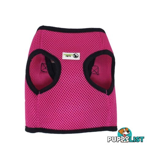 Vest Harness Pet Dog-Cat Step-in Velcro and Buckle Attachments - Moondidley Pets - MDPVESTXLGRN