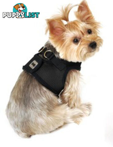 Vest Harness Pet Dog-Cat Step-in Velcro and Buckle Attachments - Moondidley Pets - MDPVESTXLGRN