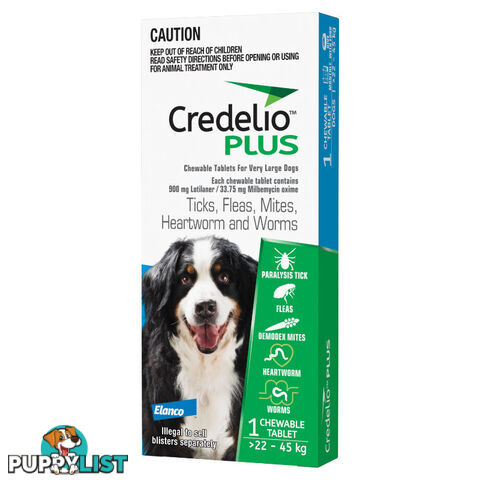 Credelio Plus Ticks, Fleas, Mites, Heartworm, and Worms - EDACPDS1