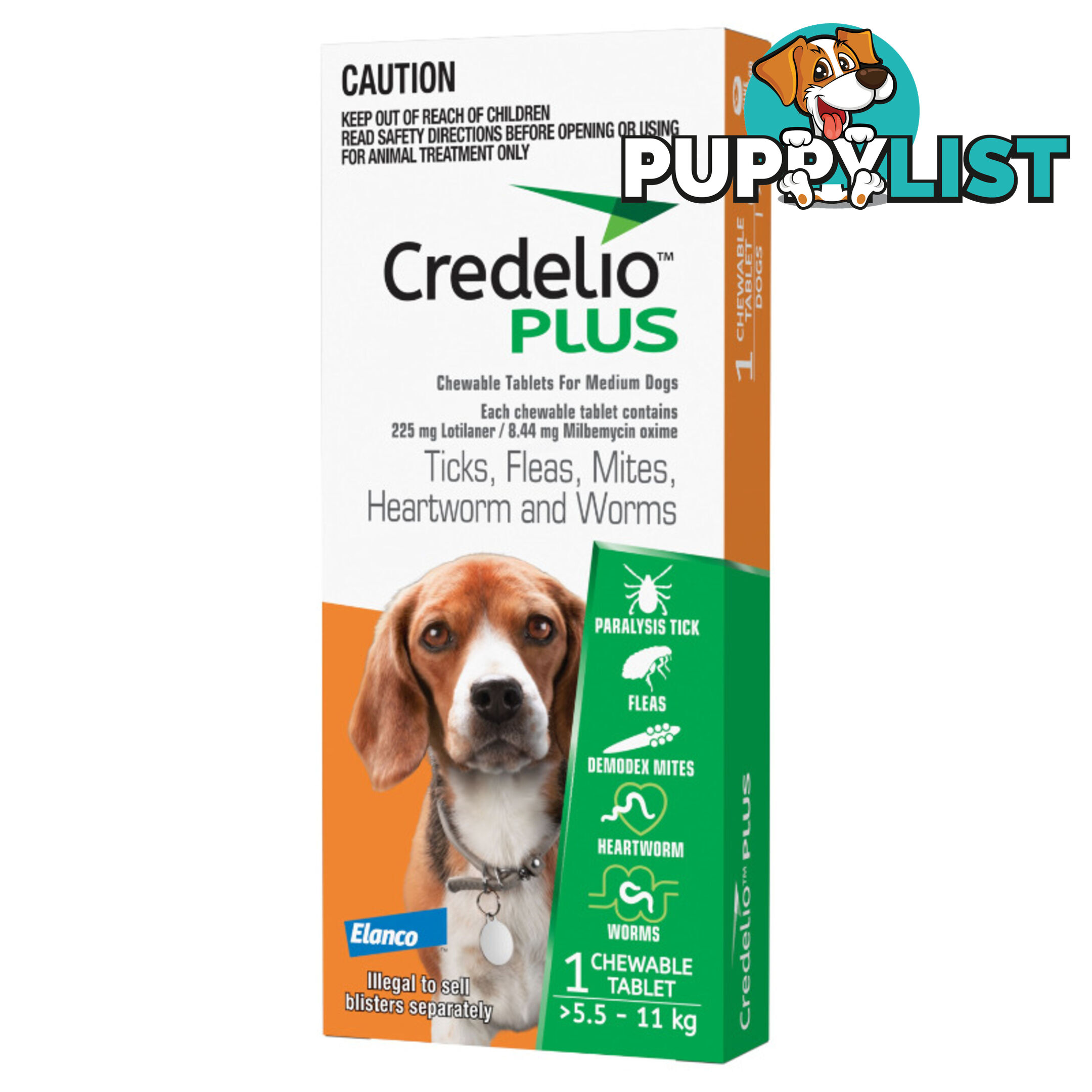 Credelio Plus Ticks, Fleas, Mites, Heartworm, and Worms - EDACPDS1