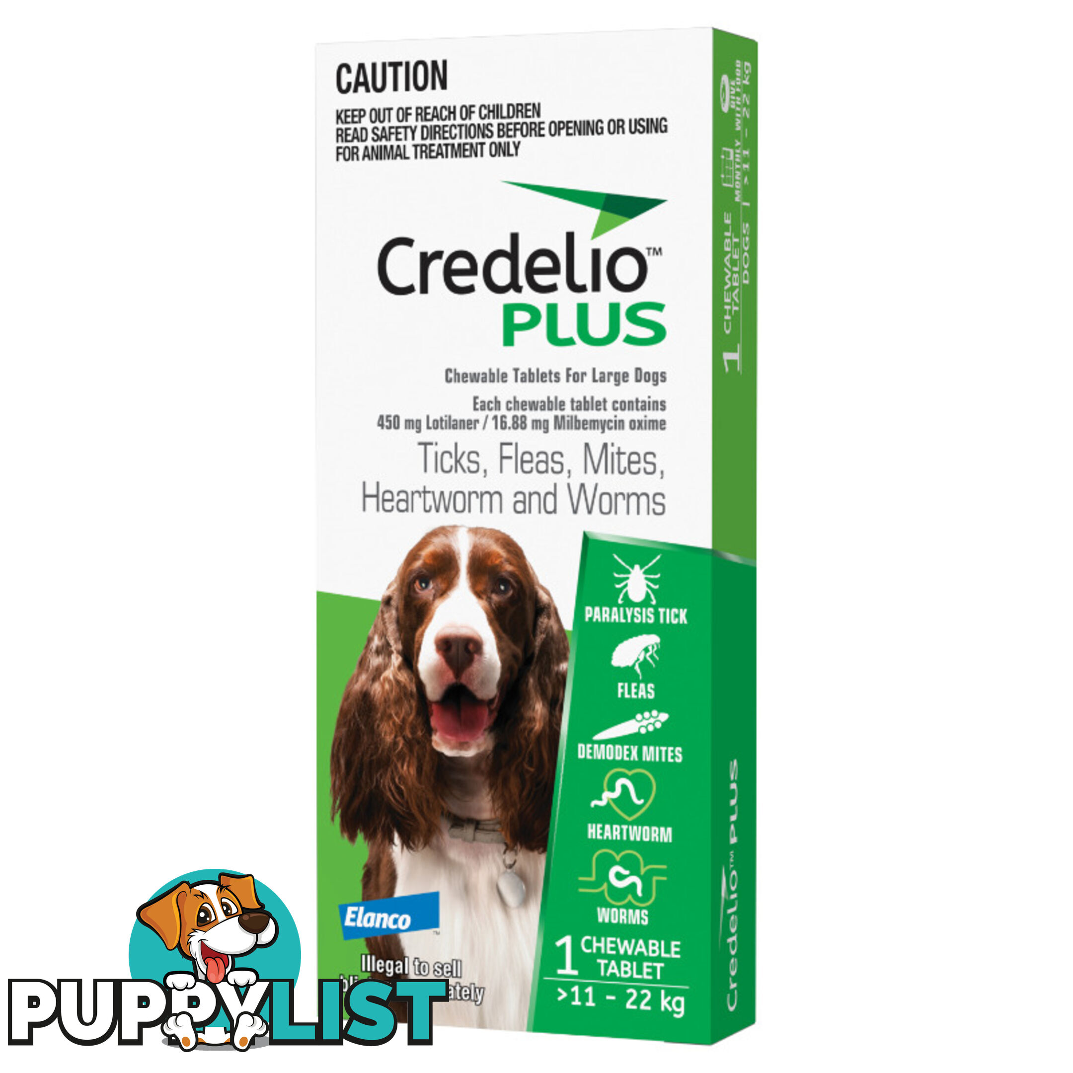 Credelio Plus Ticks, Fleas, Mites, Heartworm, and Worms - EDACPDS1