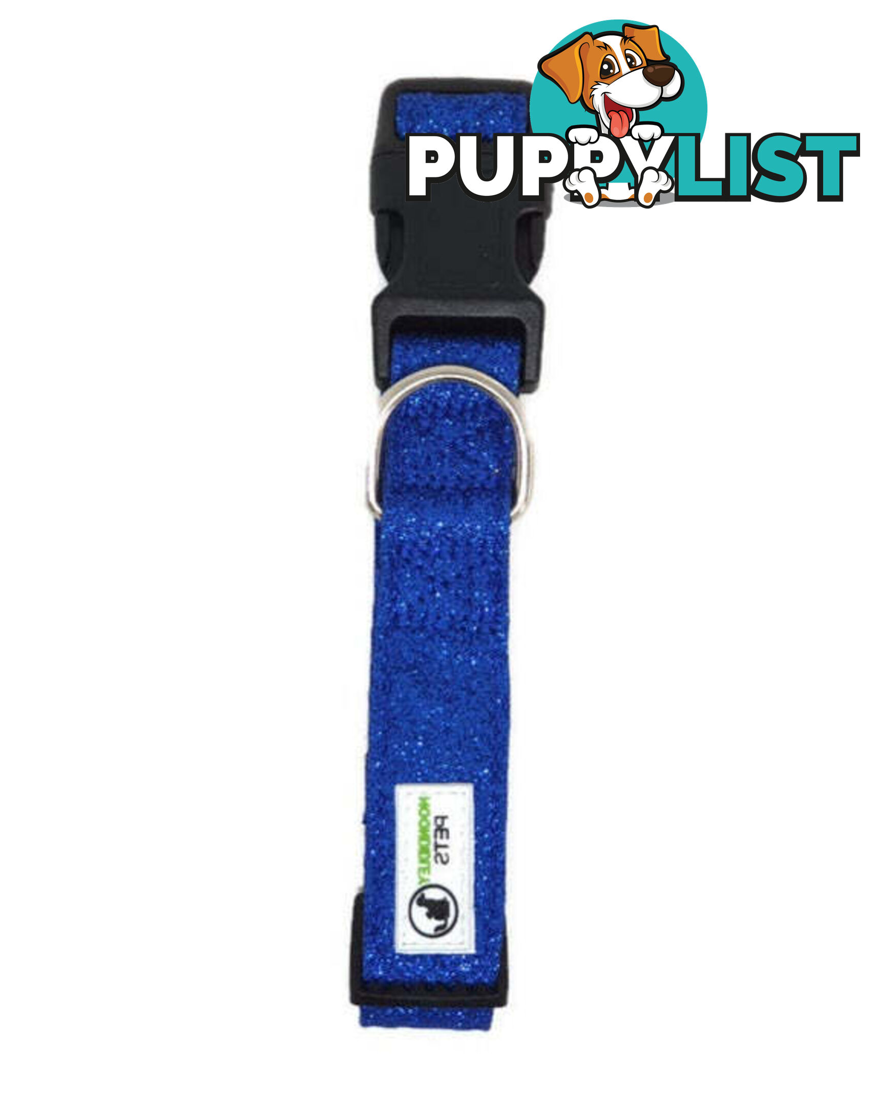 Bling Glitter Overlay Nylon Collar - Breakaway Buckle - Moondidley Pets - MDPCOLBLIMRED