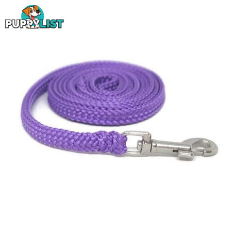 1.8m to 10m Long Dog Lead No Stitching Tough Yarnix 10mm Wide - YNXLD10-1.8-BL-BR