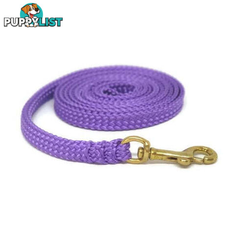 1.8m to 10m Long Dog Lead No Stitching Tough Yarnix 10mm Wide - YNXLD10-1.8-BL-BR
