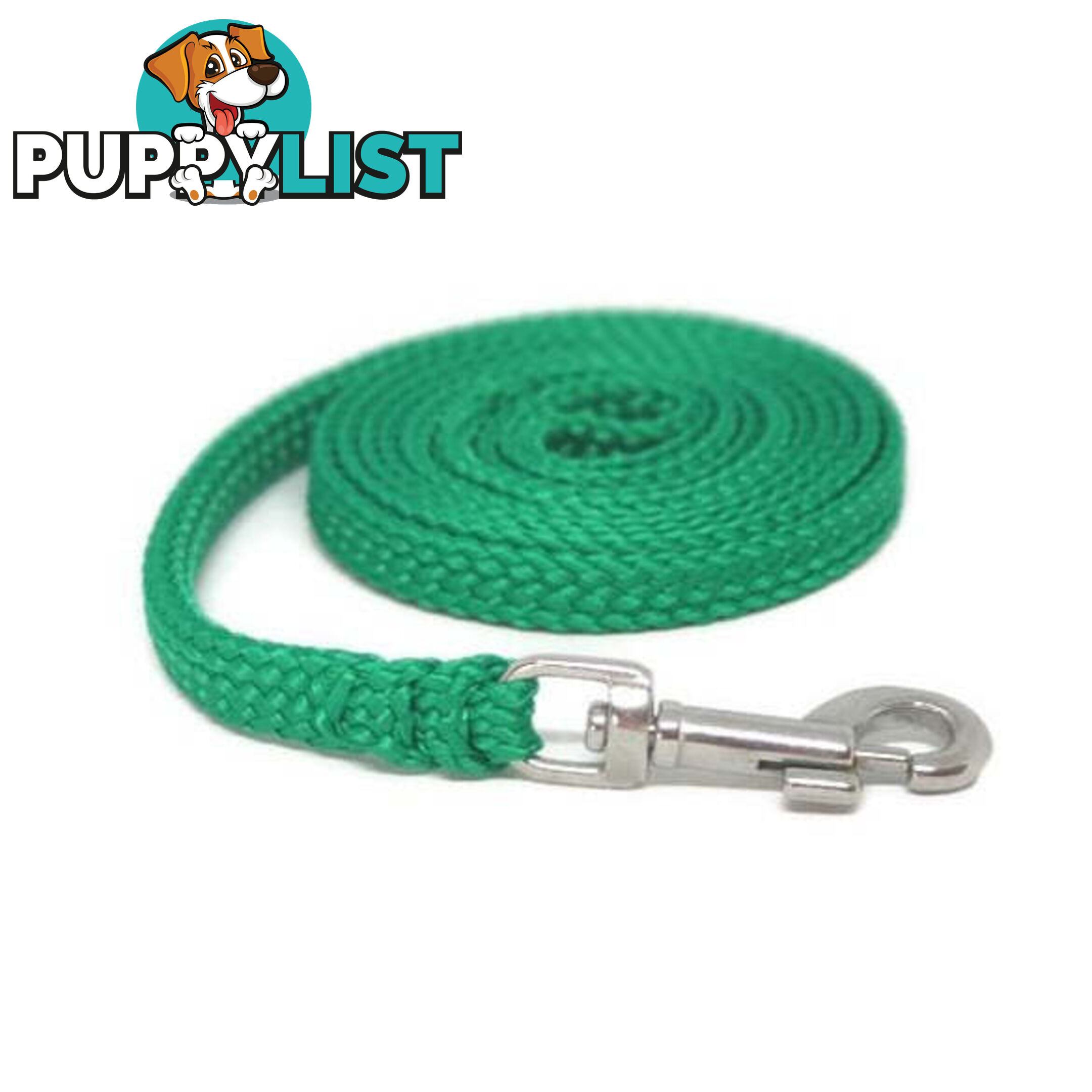 1.8m to 10m Long Dog Lead No Stitching Tough Yarnix 10mm Wide - YNXLD10-1.8-BL-BR