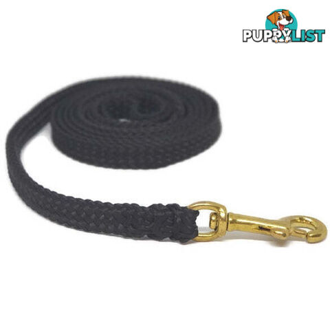 1.8m to 10m Long Dog Lead No Stitching Tough Yarnix 10mm Wide - YNXLD10-1.8-BL-BR