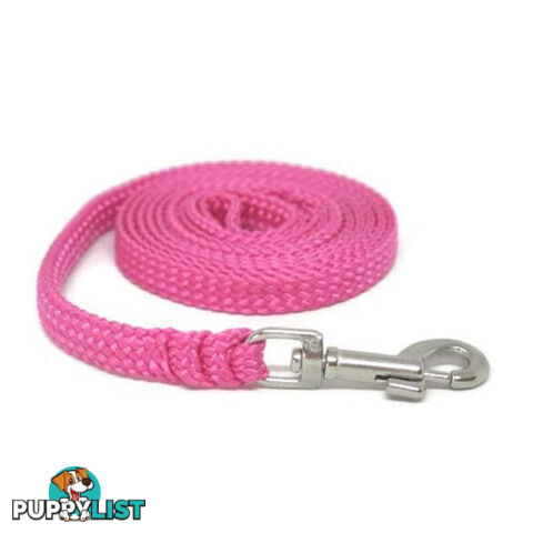 1.8m to 10m Long Dog Lead No Stitching Tough Yarnix 10mm Wide - YNXLD10-1.8-BL-BR