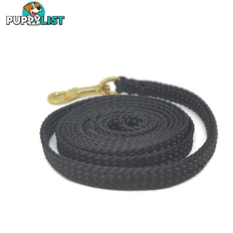 1.8m to 10m Long Dog Lead No Stitching Tough Yarnix 10mm Wide - YNXLD10-1.8-BL-BR