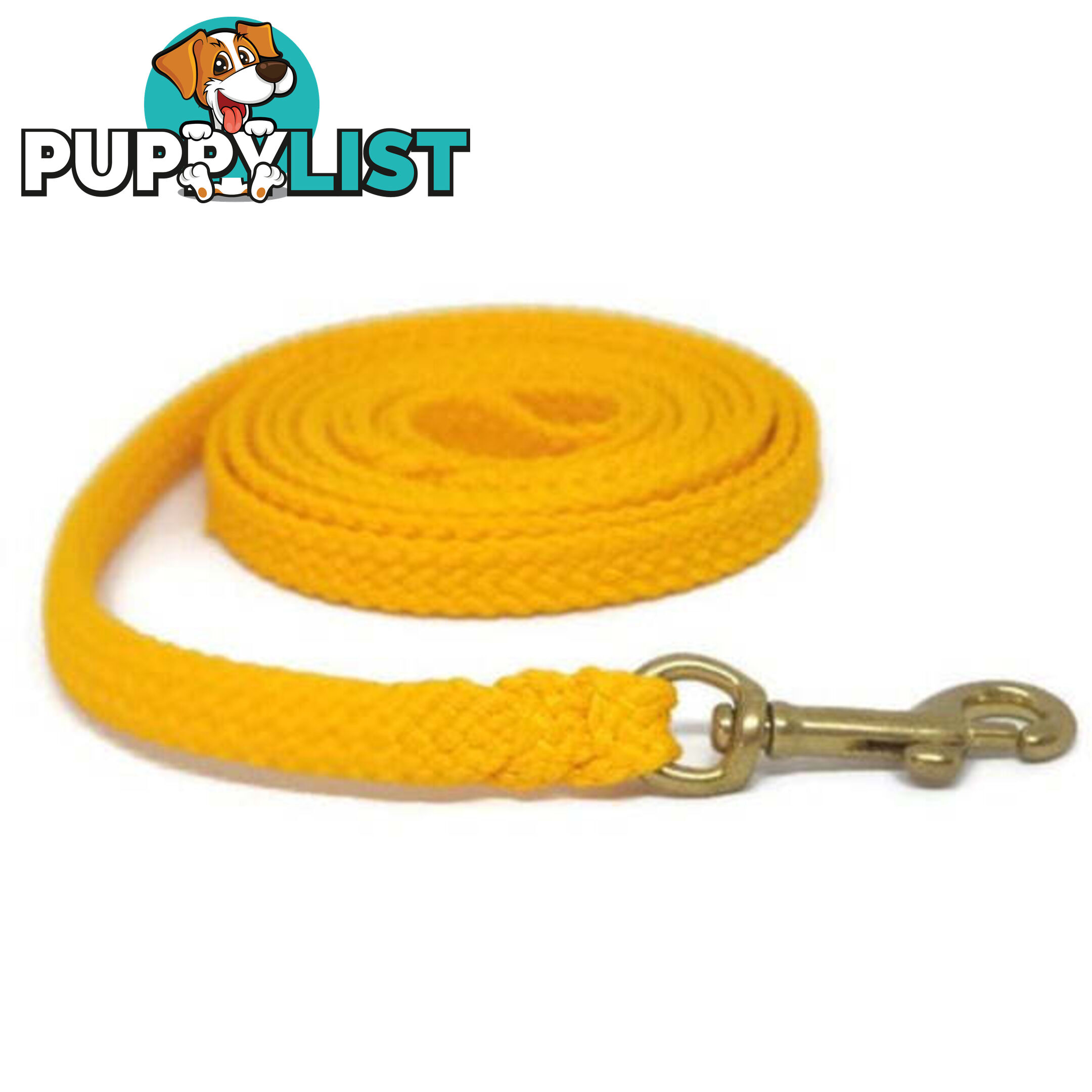 1.8m to 10m Long Dog Lead No Stitching Tough Yarnix 10mm Wide - YNXLD10-1.8-BL-BR