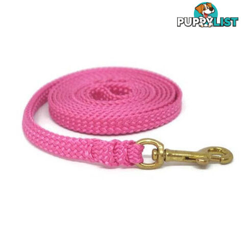1.8m to 10m Long Dog Lead No Stitching Tough Yarnix 10mm Wide - YNXLD10-1.8-BL-BR