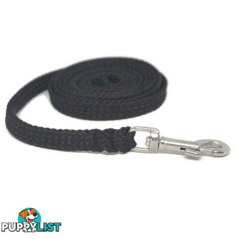 1.8m to 10m Long Dog Lead No Stitching Tough Yarnix 10mm Wide - YNXLD10-1.8-BL-BR
