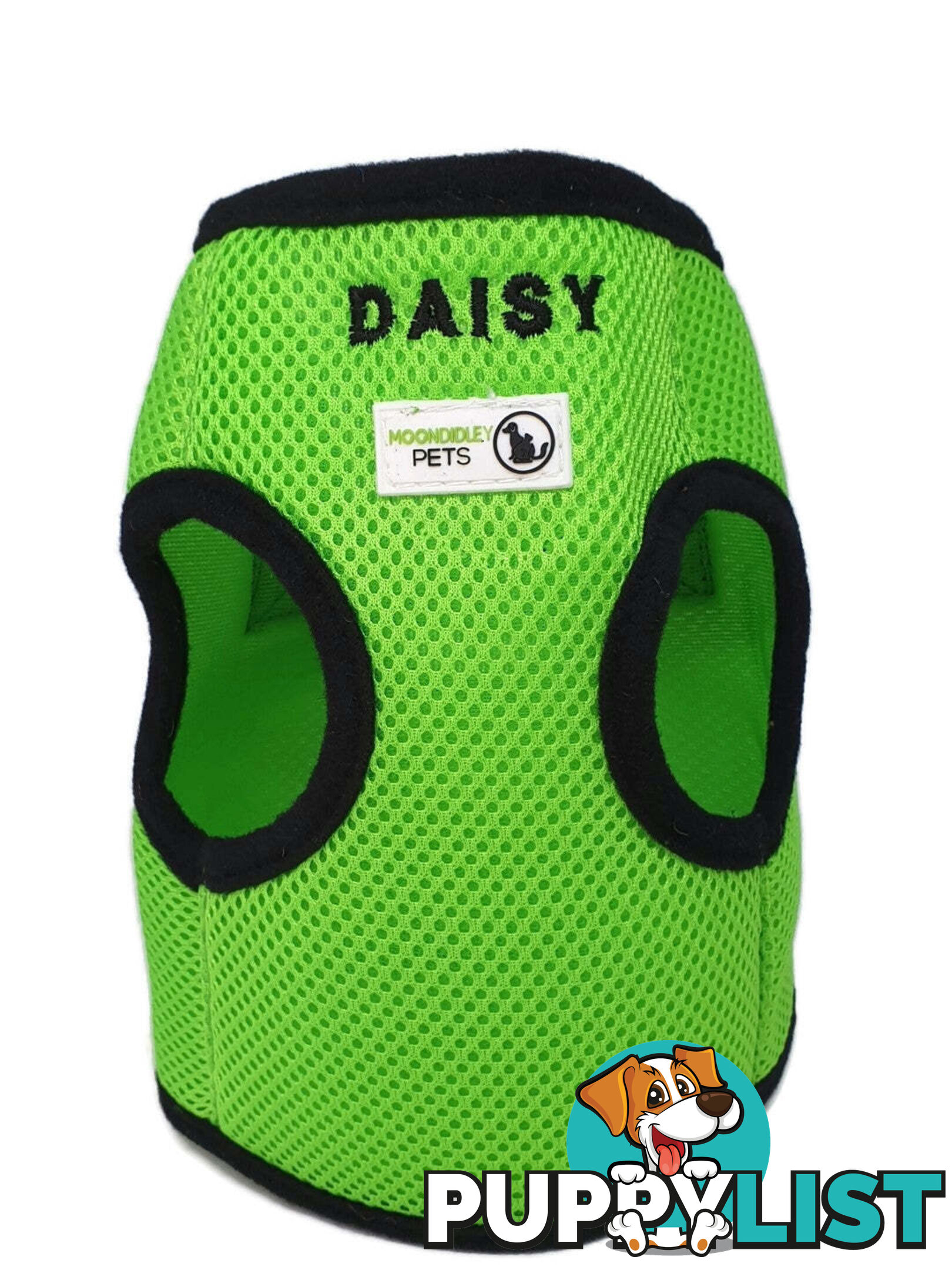 Doggie ID Vest Soft Air Mesh Personlised Embroidered - MDPIDVESXLLBLU