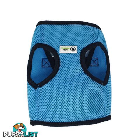 Doggie ID Vest Soft Air Mesh Personlised Embroidered - MDPIDVESXLLBLU