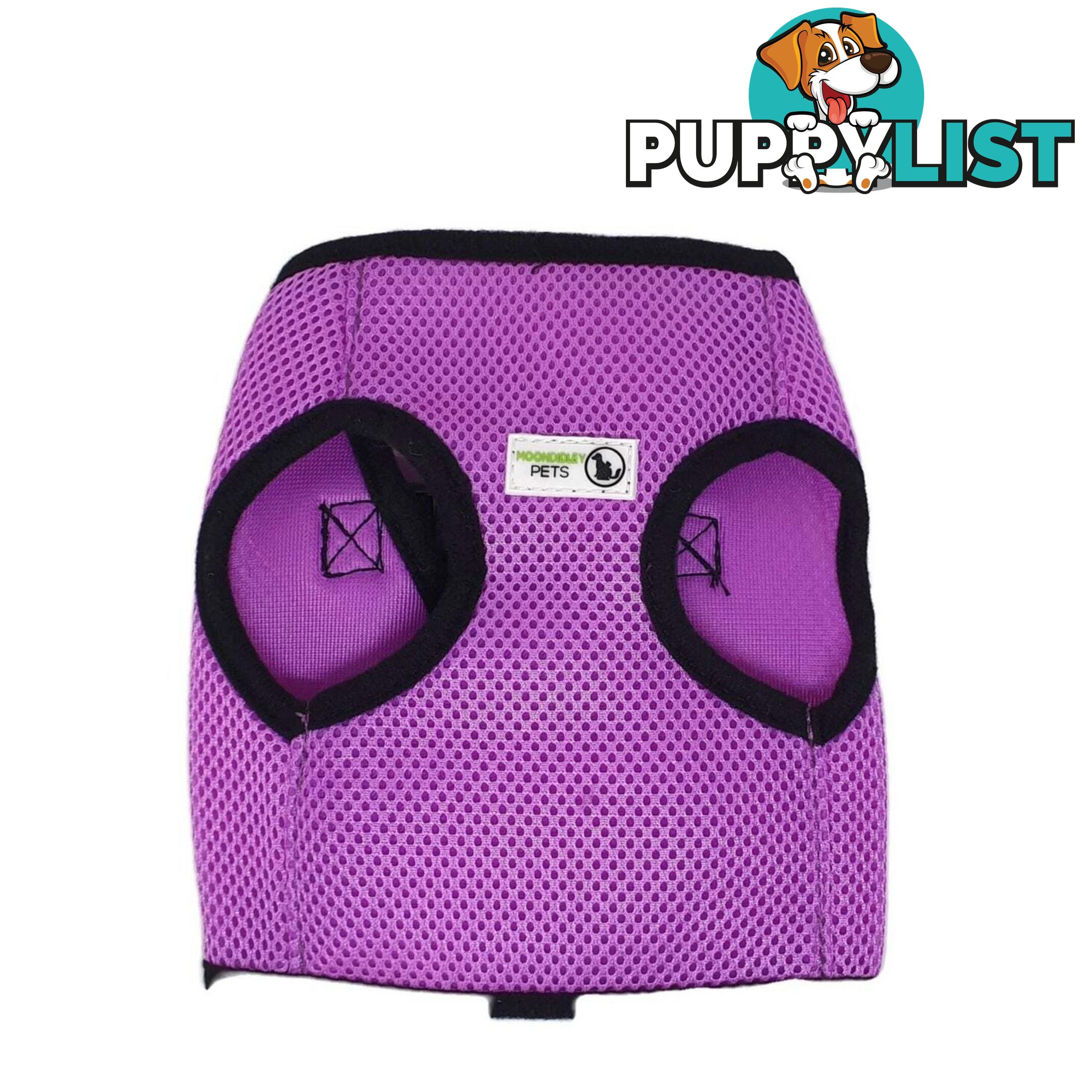 Doggie ID Vest Soft Air Mesh Personlised Embroidered - MDPIDVESXLLBLU
