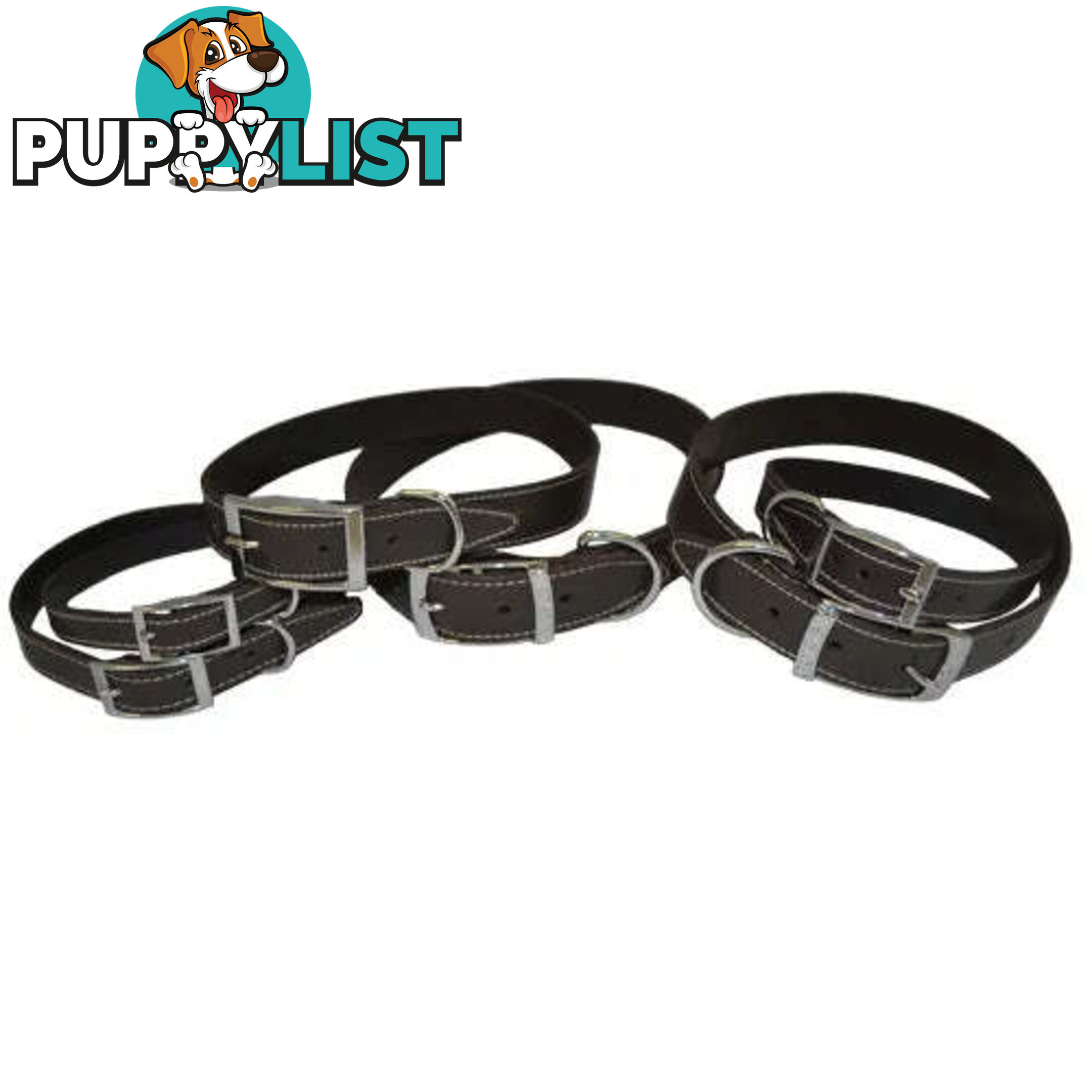 LEATHER COLLARS - BAINBRIDGE - BB-A7022-BLK