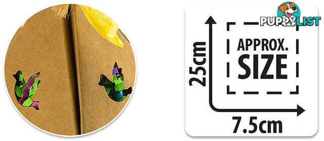 BIRD TOY DESTRUCTIVE - PYRAMID SMALL - BAINBRIDGE - BB-A8368