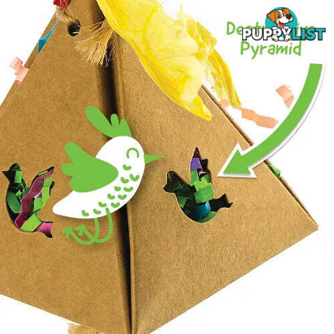 BIRD TOY DESTRUCTIVE - PYRAMID SMALL - BAINBRIDGE - BB-A8368