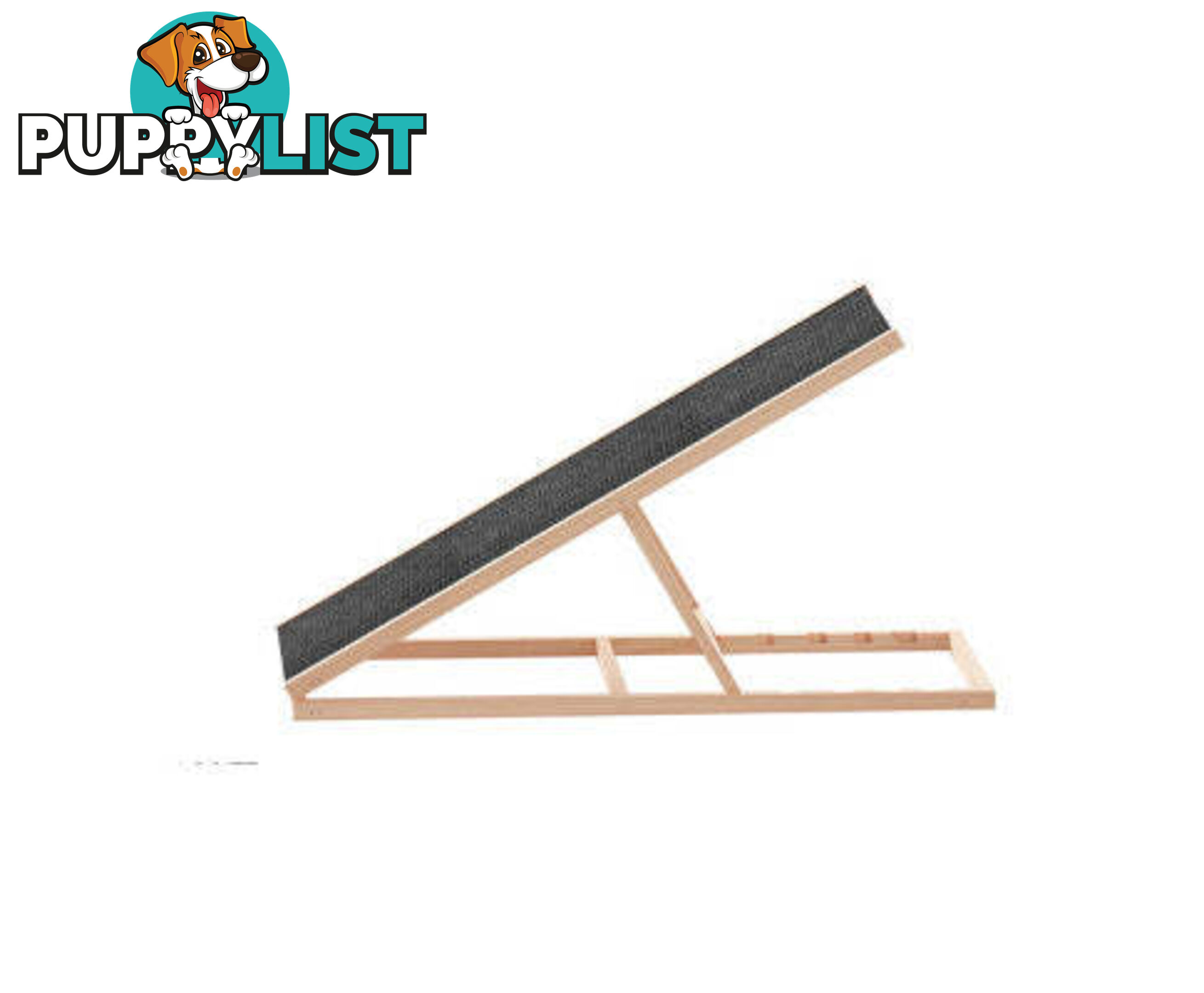 i.Pet Dog Ramp Adjustable Height for Bed, Sofa or Car Foldable - FDR-D-WOOD70-GR