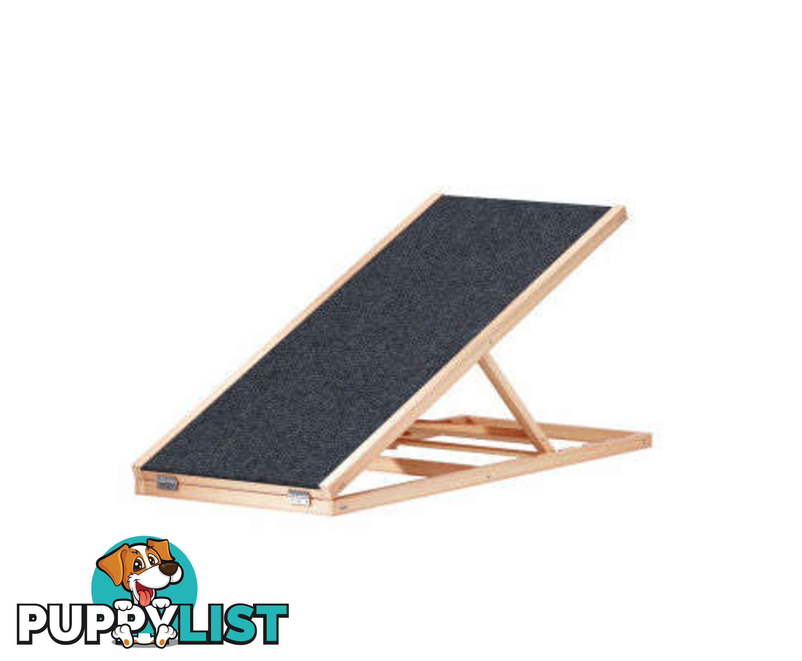 i.Pet Dog Ramp Adjustable Height for Bed, Sofa or Car Foldable - FDR-D-WOOD70-GR