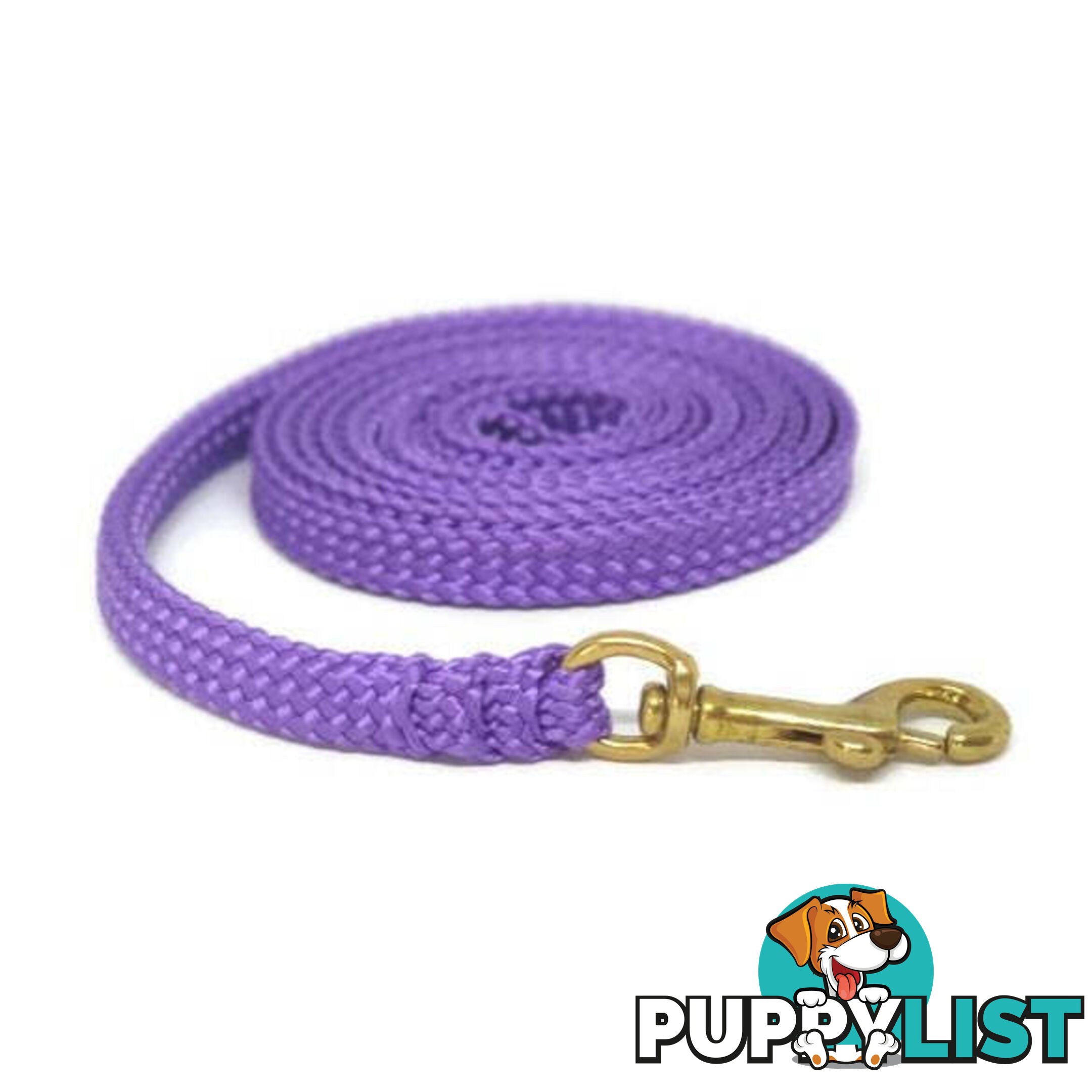 1.8m to 10m Long Dog Lead No Stitching Tough Yarnix 10mm Wide - YNXLD10-10-PNK-SS
