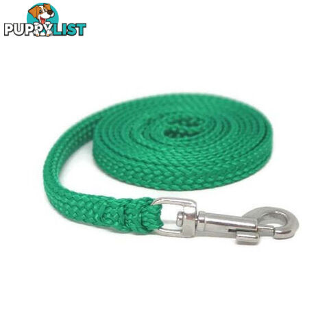 1.8m to 10m Long Dog Lead No Stitching Tough Yarnix 10mm Wide - YNXLD10-10-GR-SS