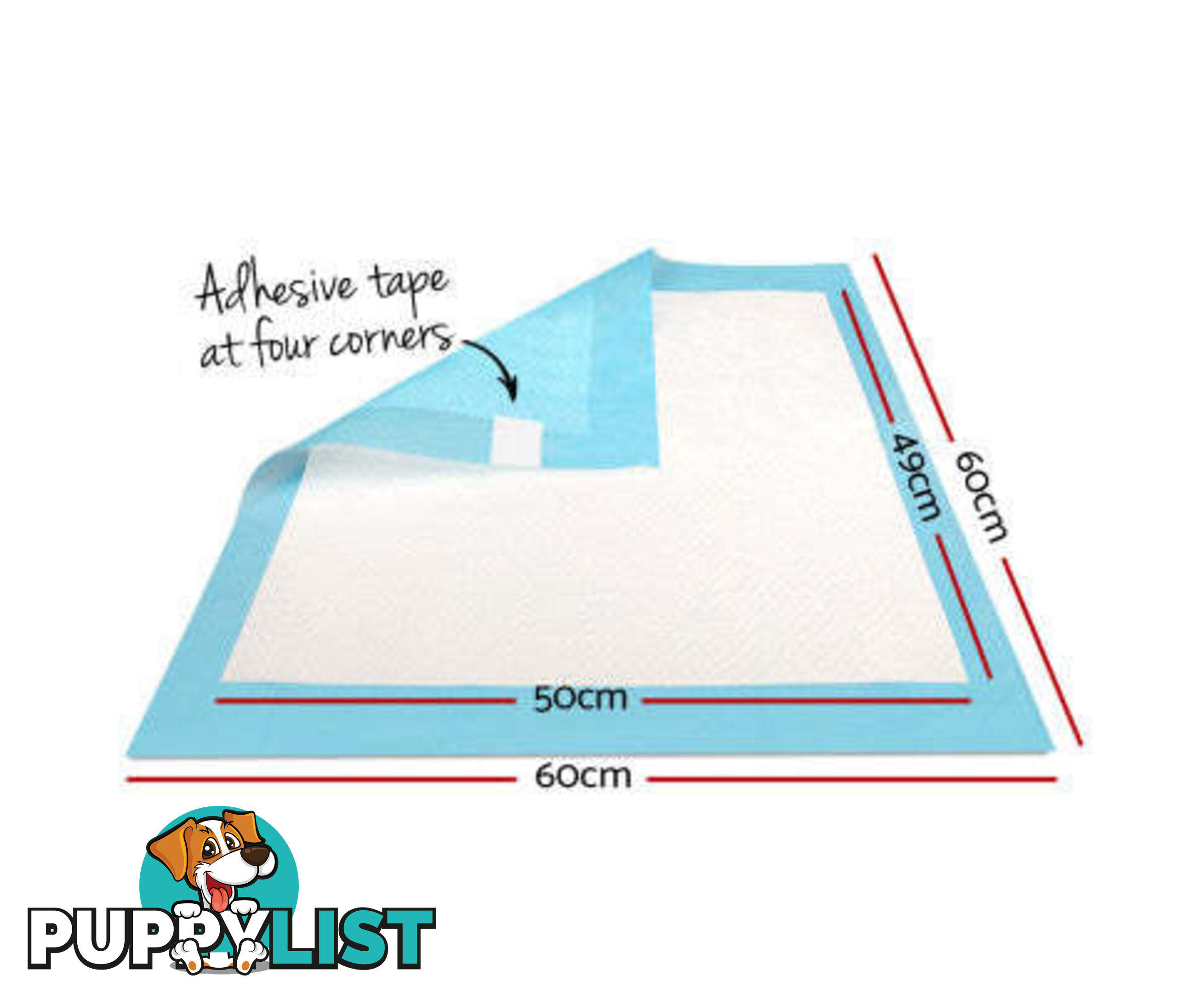 Puppy Dog Pet Training Pads Cat Toilet 60 x 60cm Super Absorbent Indoor Disposable - PET-PAD-PK-400
