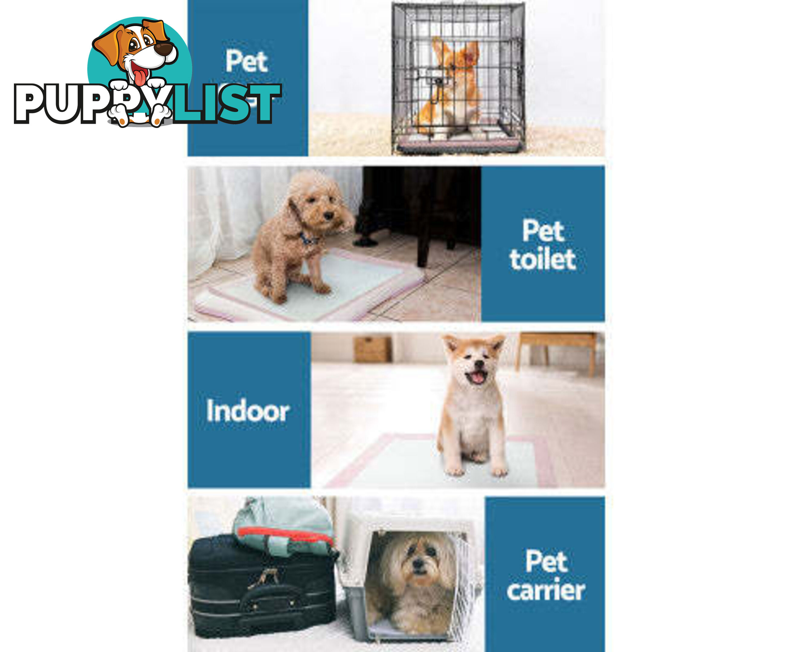 Puppy Dog Pet Training Pads Cat Toilet 60 x 60cm Super Absorbent Indoor Disposable - PET-PAD-PK-400