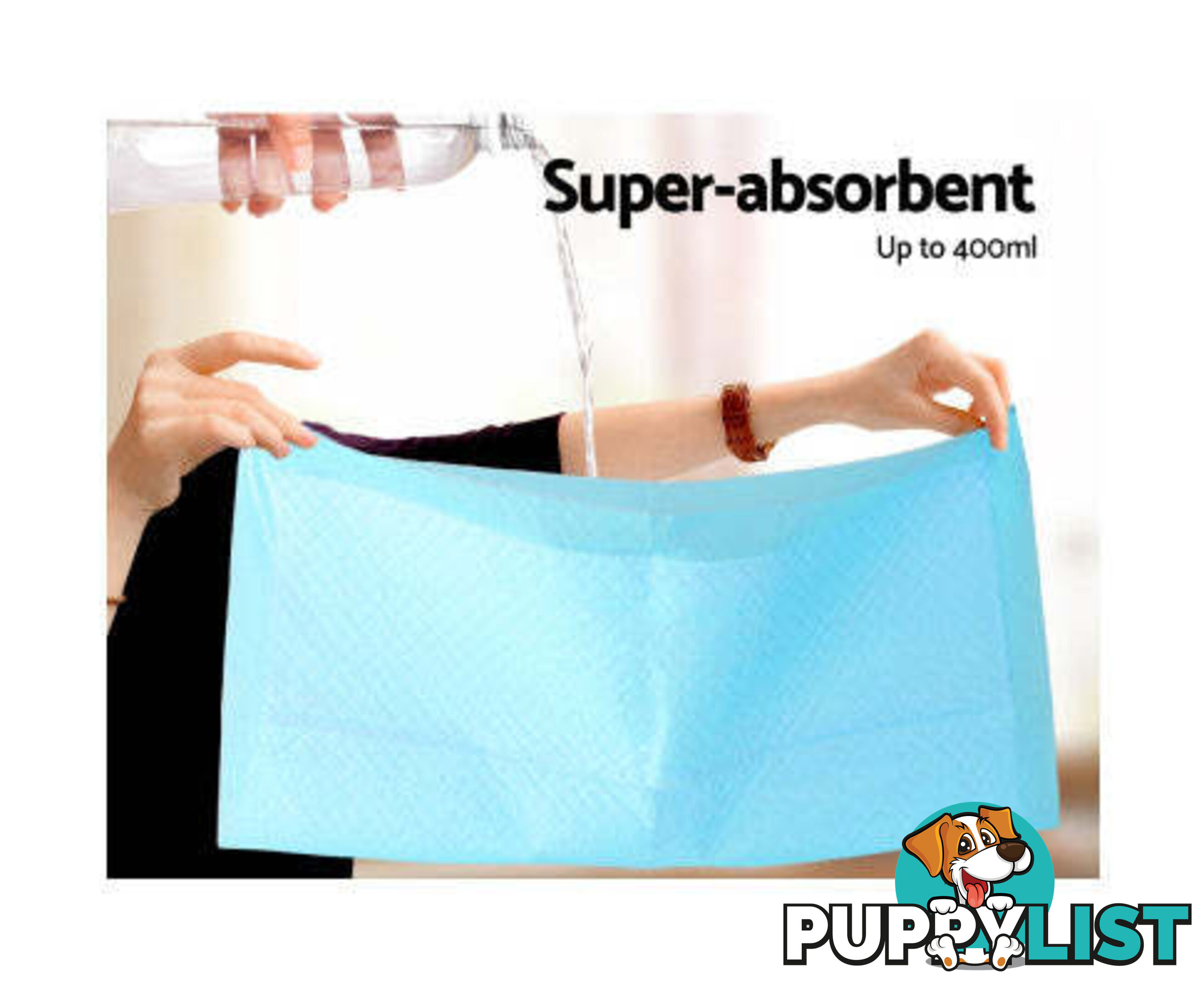 Puppy Dog Pet Training Pads Cat Toilet 60 x 60cm Super Absorbent Indoor Disposable - PET-PAD-PK-400
