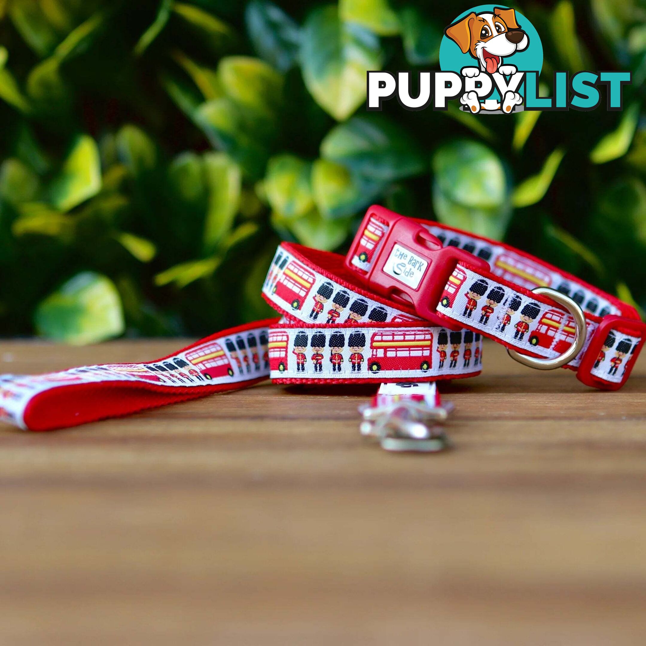 London Themed Dog Lead / Dog Leash - Hand Made by The Bark Side - TBSLDLONBLK201.5