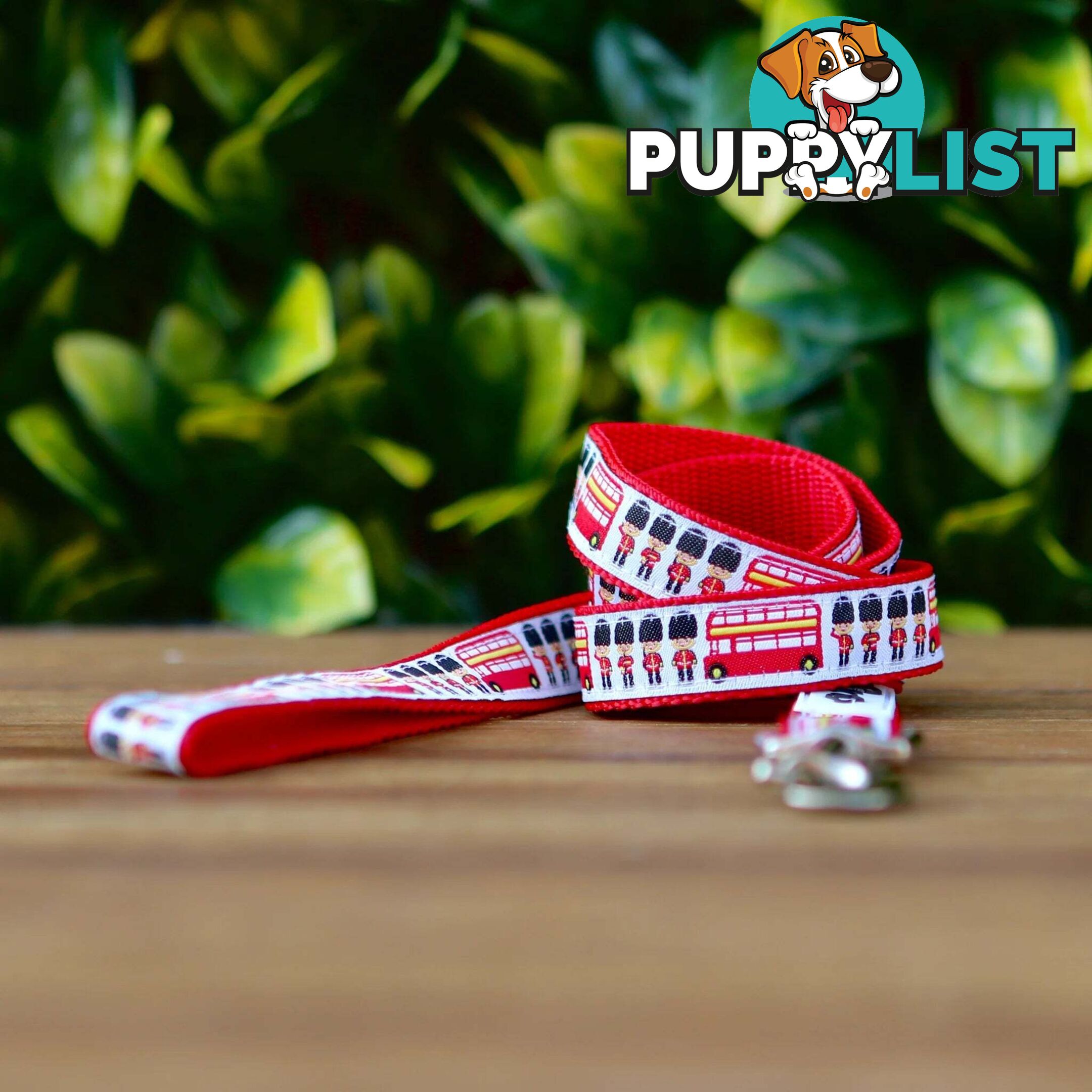 London Themed Dog Lead / Dog Leash - Hand Made by The Bark Side - TBSLDLONBLK201.5