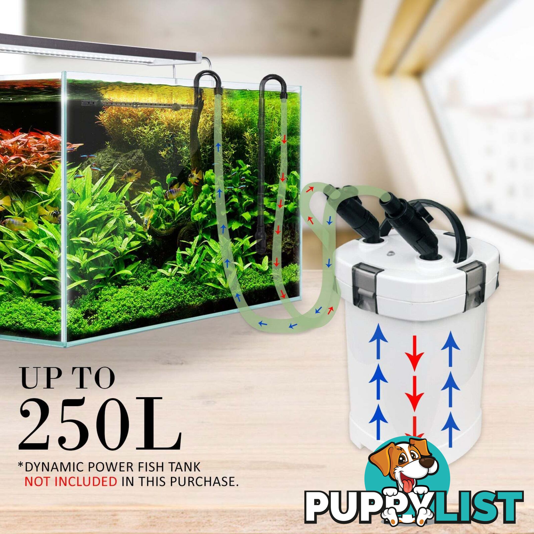 Aquarium External Canister Filter 1000L/H - V274-AQ-HW504