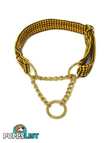 Martingale Dog Collars No Stitching Tough Yarnix - YNXCOLMARXXL20HYELBLK