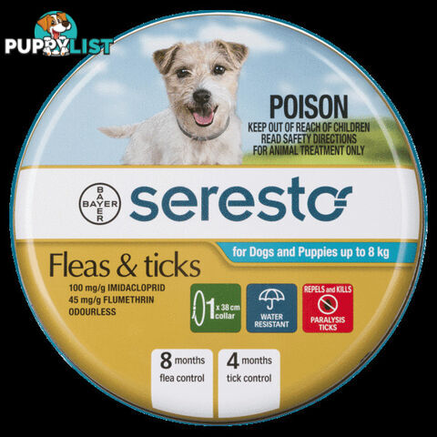 Flea & Tick Collar Puppy Small Dog (Up to 8kg) Advantage Seresto - WPS-DHA0210