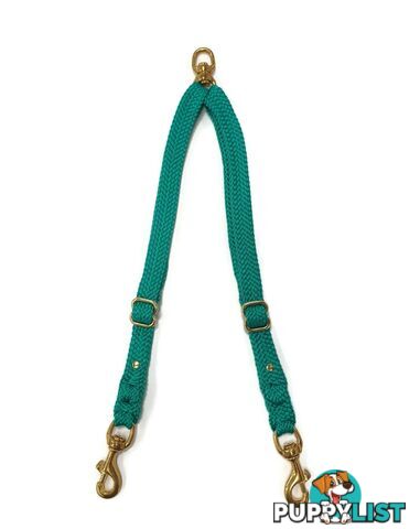 2 Dog Coupler Two Way Twin Walking Lead No Stitching - Yarnix - YNXCOUP-10-BLK
