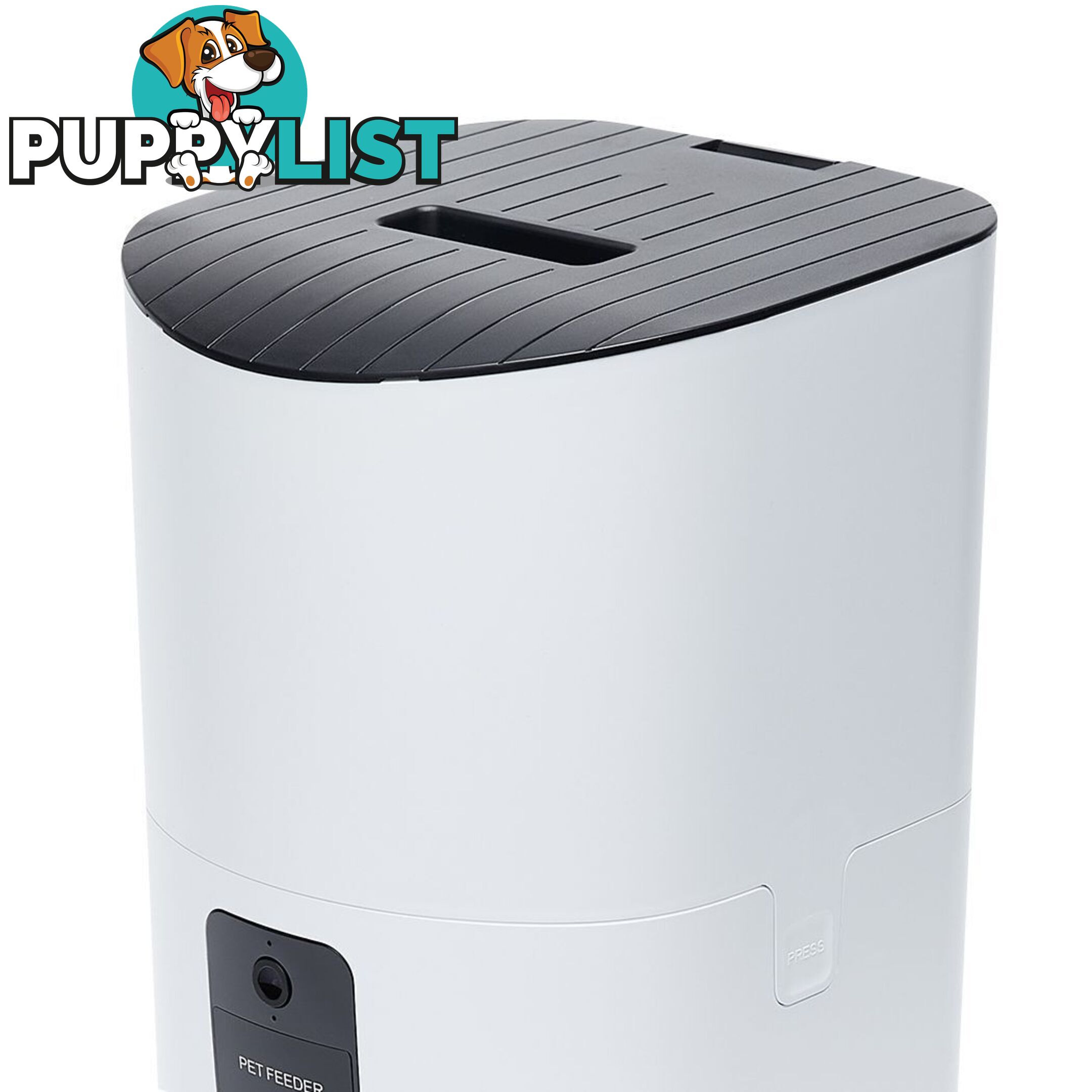 Smart Pet Feeder Camera Dog Cat Automatic Food Dispenser Portable Remote Bowl - WB-PT1043-9L-WH
