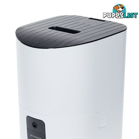 Smart Pet Feeder Camera Dog Cat Automatic Food Dispenser Portable Remote Bowl - WB-PT1043-9L-WH