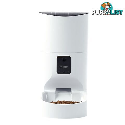 Smart Pet Feeder Camera Dog Cat Automatic Food Dispenser Portable Remote Bowl - WB-PT1043-9L-WH
