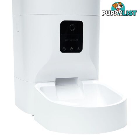 Smart Pet Feeder Camera Dog Cat Automatic Food Dispenser Portable Remote Bowl - WB-PT1043-9L-WH