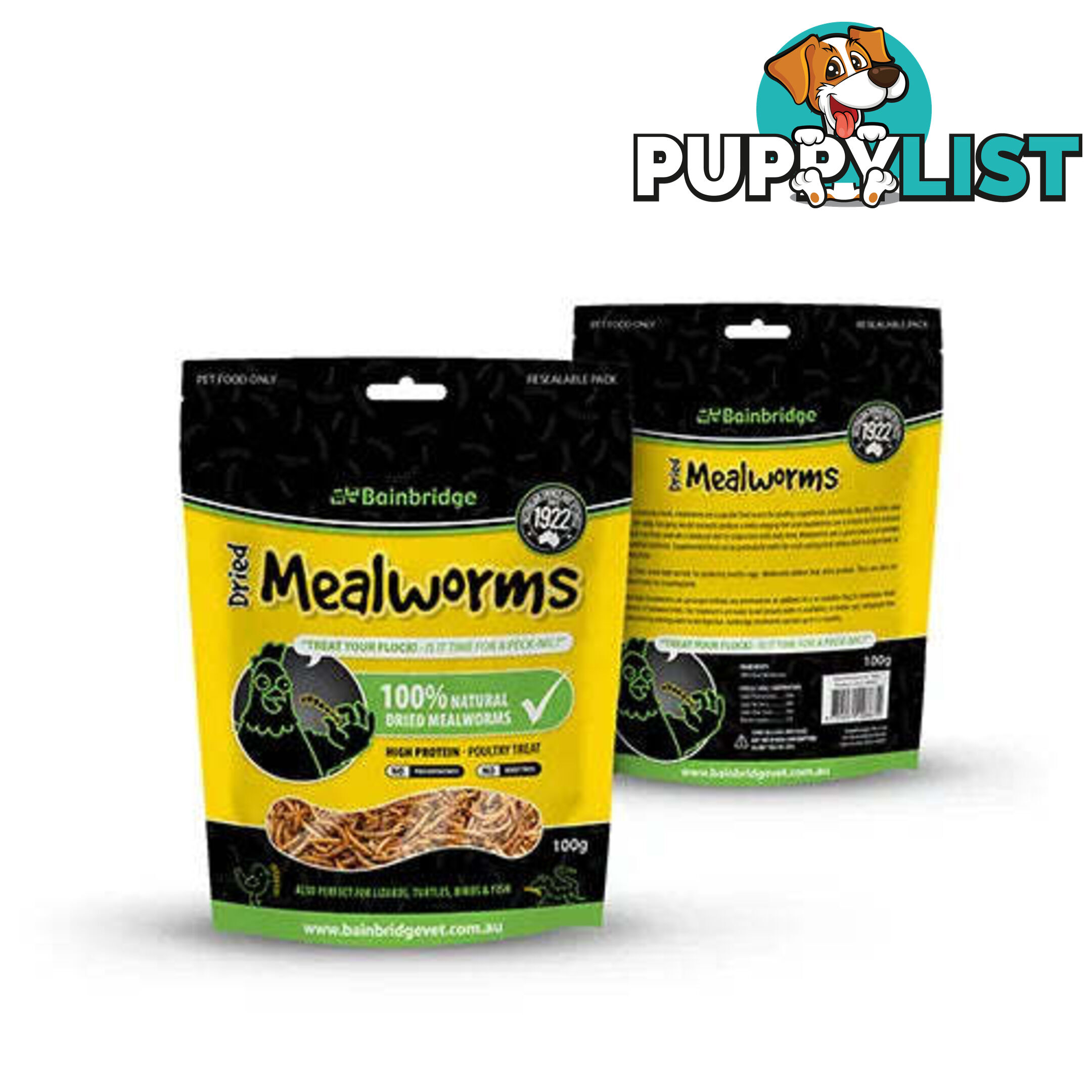 DRIED MEALWORMS - BAINBRIDGE - BB-A8453