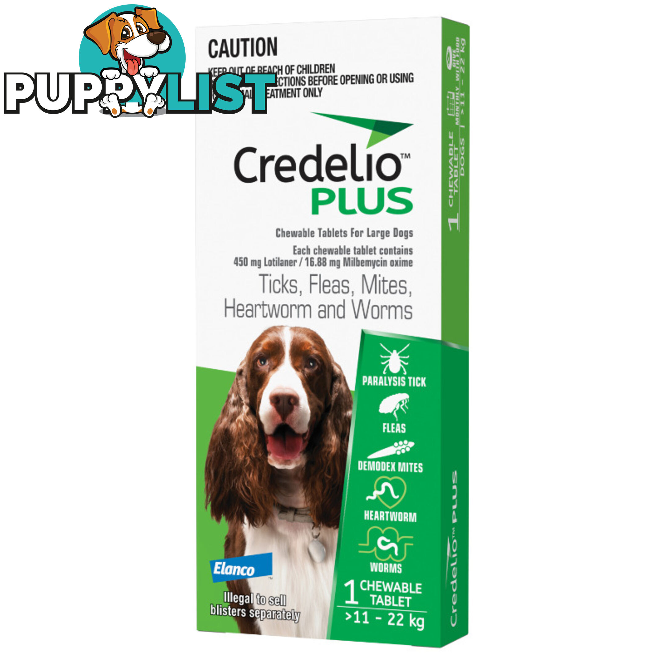 Credelio Plus Ticks, Fleas, Mites, Heartworm, and Worms - EDACPDM1