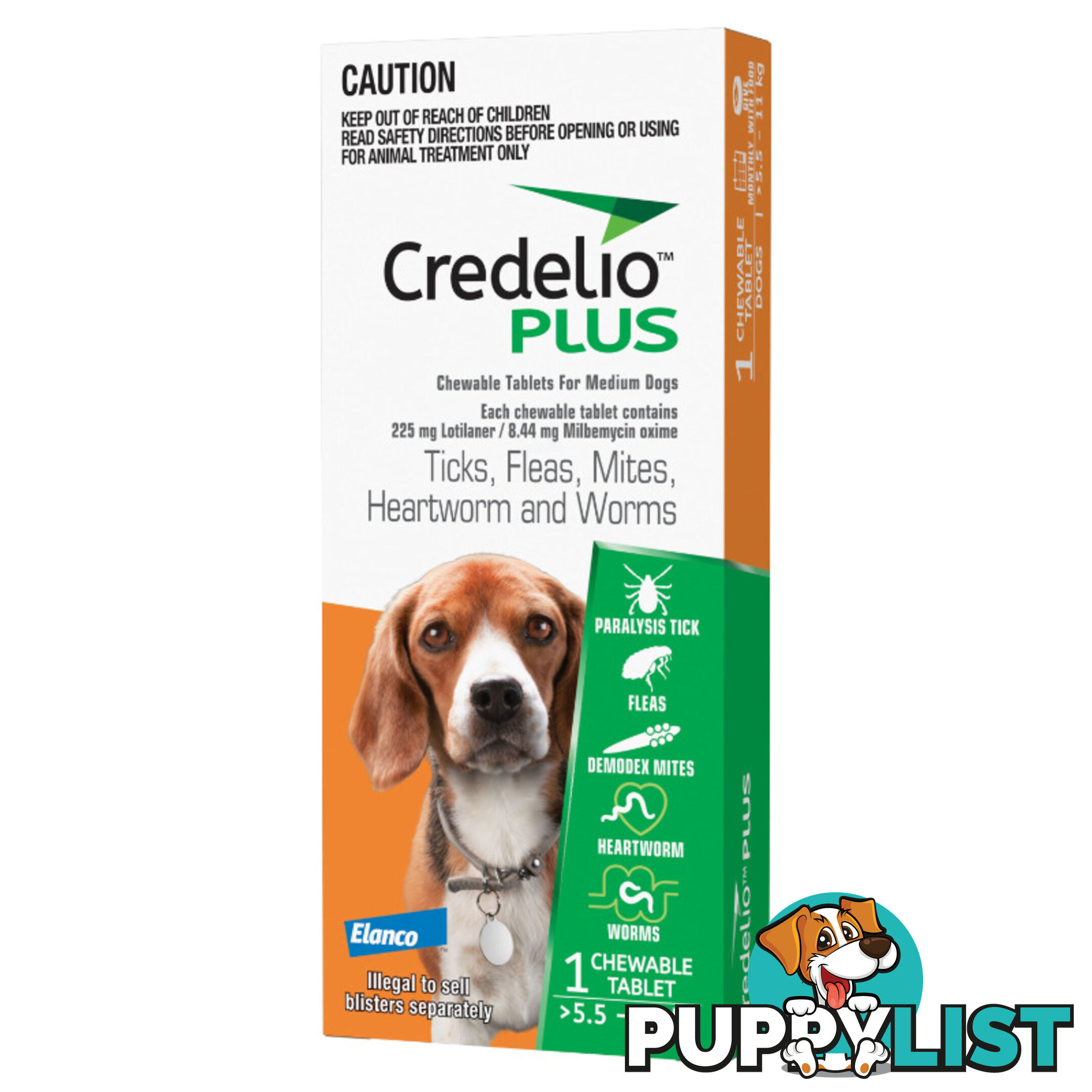 Credelio Plus Ticks, Fleas, Mites, Heartworm, and Worms - EDACPDM1