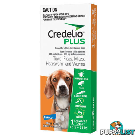 Credelio Plus Ticks, Fleas, Mites, Heartworm, and Worms - EDACPDM1