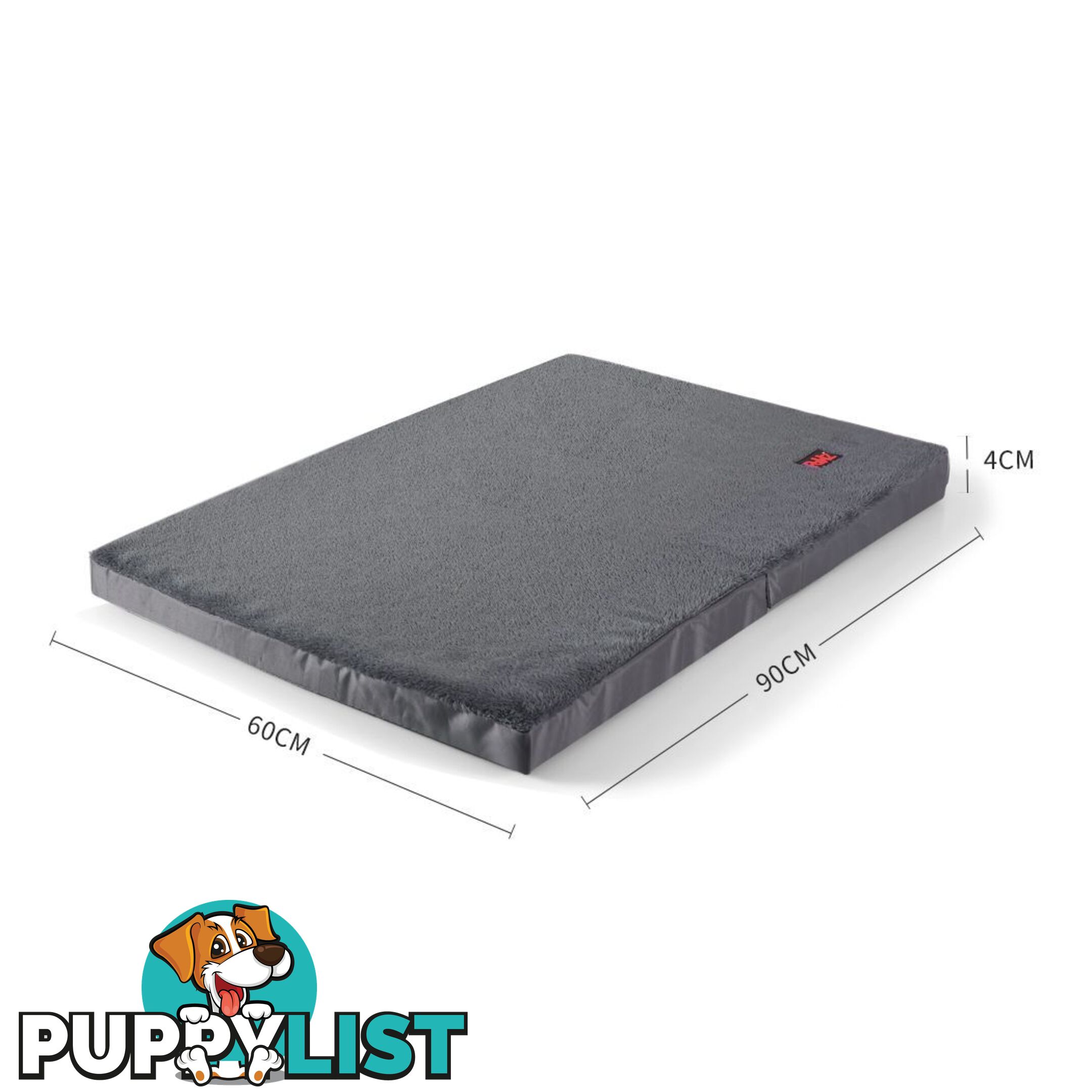 Pet Bed Foldable Dog Puppy Beds Cushion Pad Pads Soft Plush Black PaWz - WB-JC1045-XL-BK