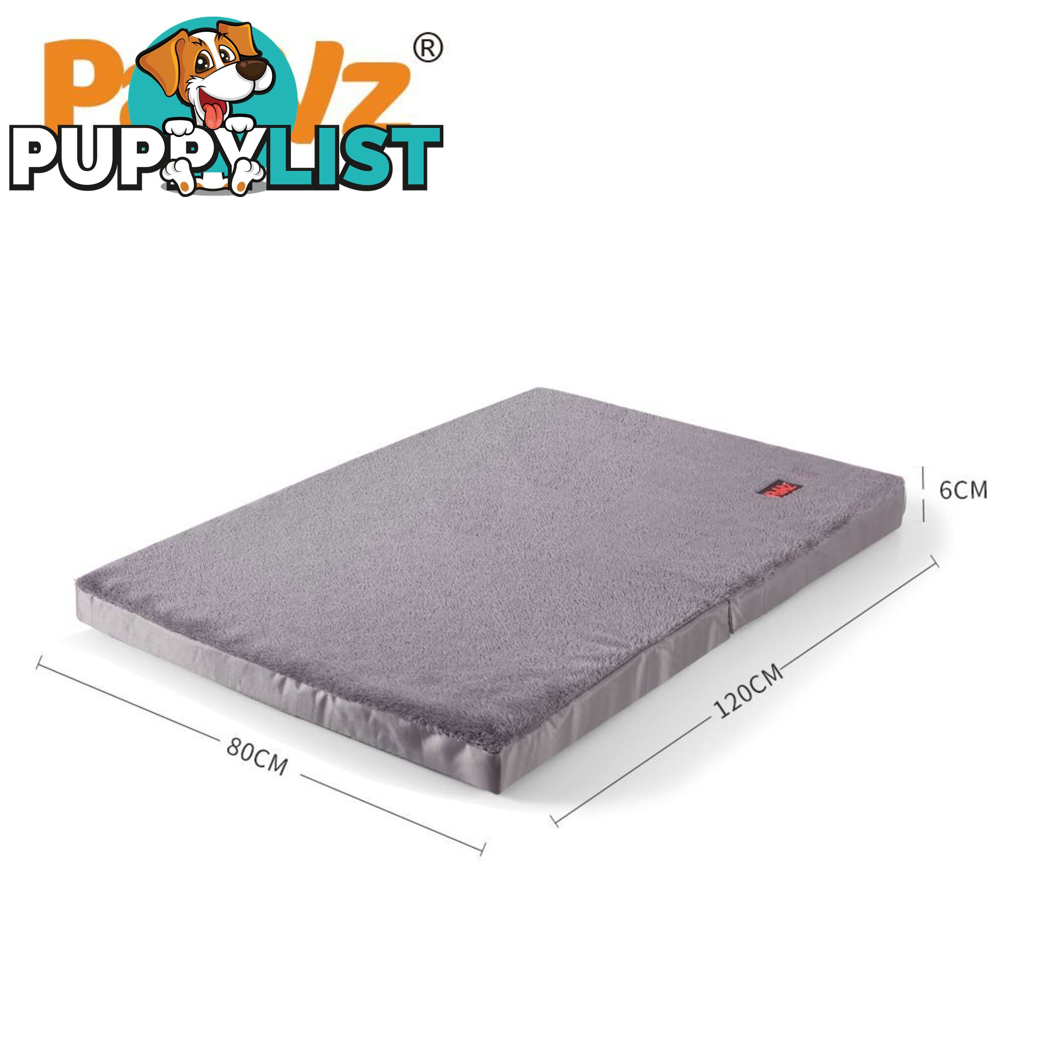Pet Bed Foldable Dog Puppy Beds Cushion Pad Pads Soft Plush Black PaWz - WB-JC1045-XL-BK